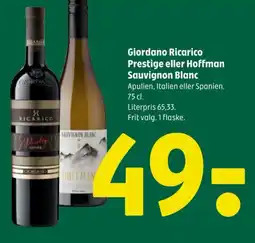 Coop 365 Giordano Ricarico Prestige eller Hoffman Sauvignon Blanc tilbud