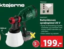Lidl Batteridreven sprøjtepistol 20 V tilbud