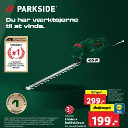 Lidl PARKSIDE® Elektrisk hækkeklipper tilbud