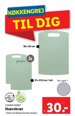 Lidl LIVARNO HOME® Skærebræt tilbud