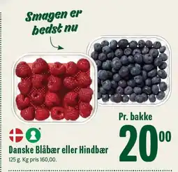 Min Købmand Danske Blåbær eller Hindbær tilbud