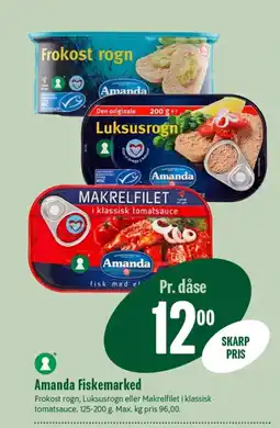 Min Købmand Amanda Fiskemarked tilbud