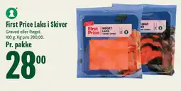Min Købmand FIRST PRICE Laks i Skiver tilbud
