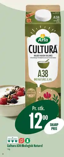 Min Købmand ARLA Cultura A38 Økologisk Naturel tilbud