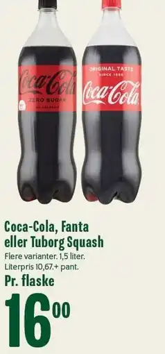 Min Købmand Coca-Cola, Fanta eller Tuborg Squash tilbud