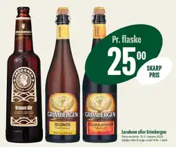 Min Købmand Jacobsen eller Grimbergen tilbud