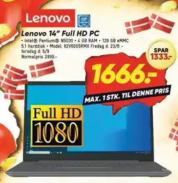 Bilka Lenovo 14 Full HD PC tilbud