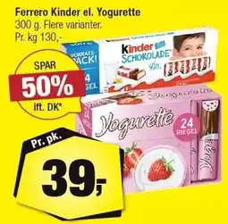 Calle Ferrero Kinder el. Yogurette tilbud