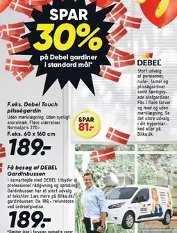Bilka Spar 30% på Debel gardiner i standard mål tilbud