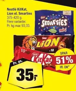Calle Nestlé KitKat, Lion el. Smarties tilbud
