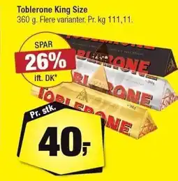 Calle Toblerone King Size tilbud