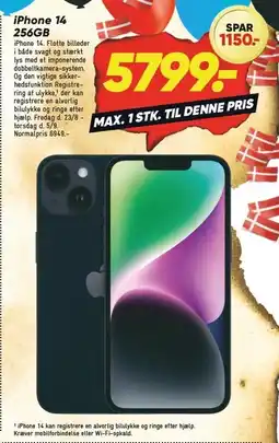 Bilka iPhone 14 256GB tilbud