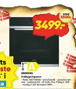 Bilka SIEMENS Indbygningsovn tilbud