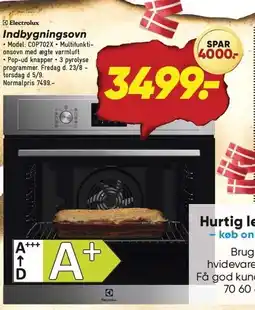 Bilka ELECTROLUX Indbygningsovn tilbud