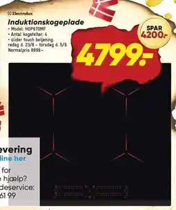 Bilka ELECTROLUX Induktionskogeplade tilbud