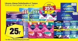 Libresse, Always Dobbeltpakke el. Tampax
