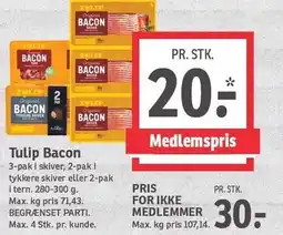 SPAR Tulip Bacon tilbud