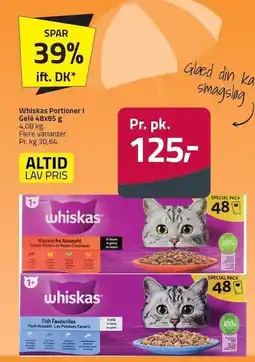 Fleggaard Whiskas Portioner i Gelé tilbud