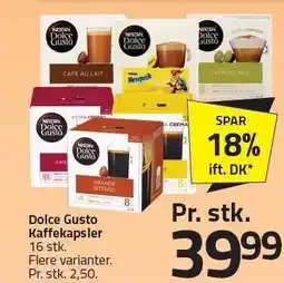 Fleggaard Dolce Gusto Kaffekapsler 16 stk tilbud