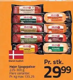 Fleggaard Højer Spegepølser tilbud