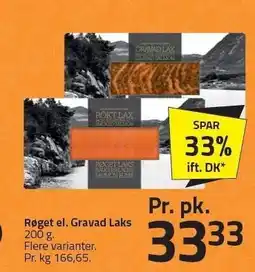 Fleggaard Røget el. Gravad Laks tilbud