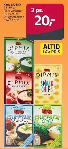Fleggaard Kims Dip Mix tilbud