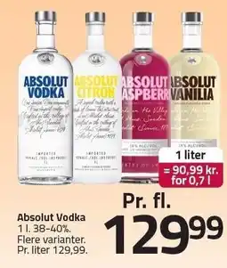 Fleggaard Absolut Vodka tilbud