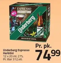 Fleggaard Underberg Espresso Herbtini tilbud