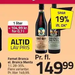 Fernet Branca el. Branca Menta