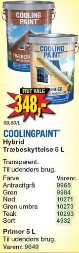 Harald Nyborg COOLINGPAINT Hybrid Træbeskyttelse 5 L tilbud