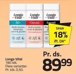 Fleggaard Longo Vital 180 stk tilbud