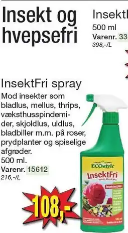 Harald Nyborg ECOSTYLE InsektFri spray tilbud