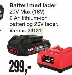 Harald Nyborg Batteri med lader tilbud