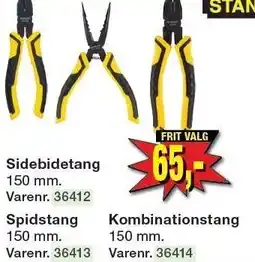 Harald Nyborg STANLEY Sidebidetang, Spidstang eller Kombinationstang tilbud