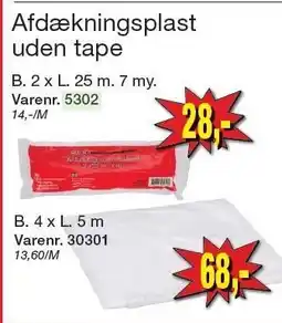 Harald Nyborg Afdækningsplast uden tape tilbud