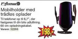 Harald Nyborg Mobilholder med trådløs oplader tilbud