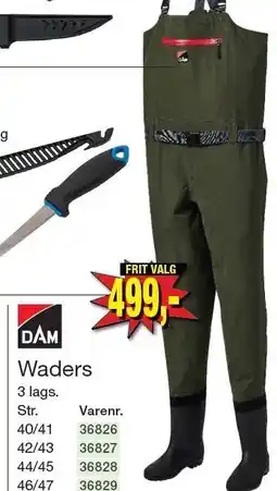 Harald Nyborg DAM Waders tilbud