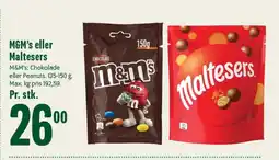 Min Købmand M&M's eller Maltesers tilbud