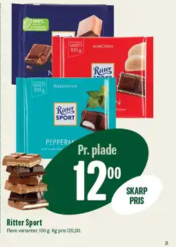 Min Købmand Ritter Sport tilbud