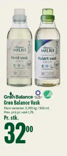 Min Købmand Grøn Balance Vask tilbud