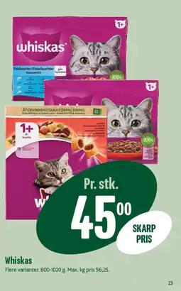 Min Købmand WHISKAS tilbud