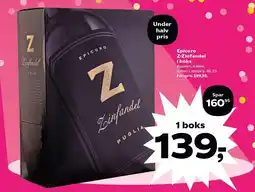 SuperBrugsen Epicuro Z-Zinfandel i boks tilbud