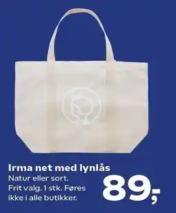SuperBrugsen Irma net med lynlås tilbud