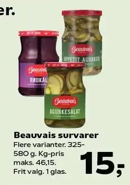 SuperBrugsen Beauvais survarer tilbud