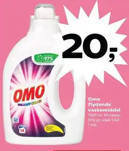 Kvickly Omo flydende vaskemiddel tilbud