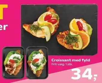 Kvickly Croissant med fyld tilbud