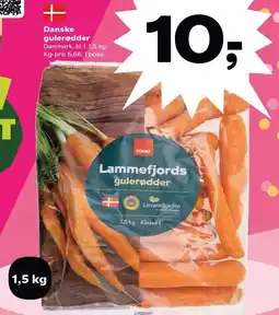 Kvickly Danske gulerødder tilbud