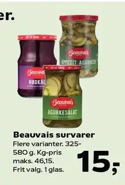 Kvickly Beauvais survarer tilbud