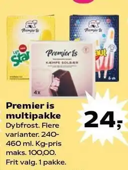 Kvickly Premier is multipakke tilbud