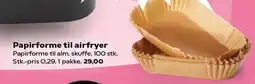 Kvickly Papirforme til airfryer tilbud